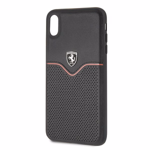 Ferrari kovakotelo FEOVEHCI65BK iPhone Xs Max musta/musta Off Track Victory