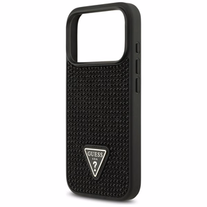 Guess Rhinestone Triangle Logo suojakuori iPhone 17 Pro - musta
