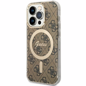 Guess GUHMP14LH4STW iPhone 14 Pro 6.1 ruskea/ruskea suojakuori 4G MagSafe