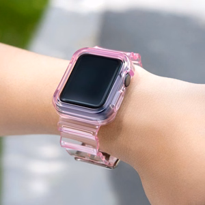 Silicone Band Strap Bracelet Case Strap Light Set for Apple Watch 40mm - Red