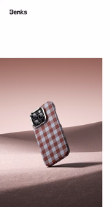 Benks Magneettinen Armor Vichy Kevlar Suojakuori (RF66) iPhone 16 Pro Max:lle punainen