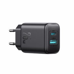 Joyroom JR-TCF13 verkkolaturi USB-C / USB-A 25W SFC / PPS / PD - musta