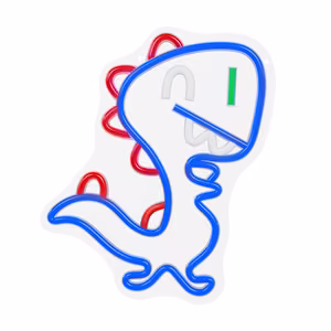 Forever Light Neon Plexi LED Jurassic Baby Dino Blue FLNJ01