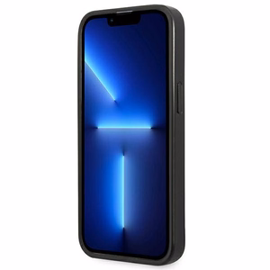 Guess GUHCP14MPSATLG iPhone 14 Plus 6.7 "hopea / hopea kovakotelo SaffianoTriangle Logo