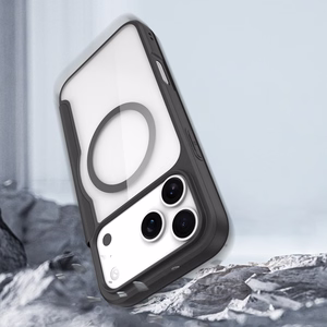 Dux Ducis Skin X Pro Suojakuori iPhone 17 Pro Max:lle Lompakolla, MagSafe-yhteensopiva - Musta