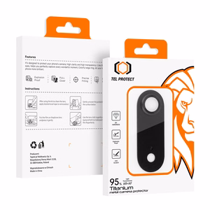 Tempered glass Tel Protect 95% AR+AF Full Metal Camera Protector on camera for Iphone 17 Air black (camera island)