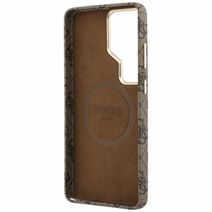 Guess case 4G Script MagSafe for Samsung Galaxy S26 Ultra brown