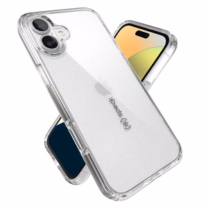 Läpinäkyvä Speck GemShell -suojakuori iPhone 16 Plus -puhelimelle