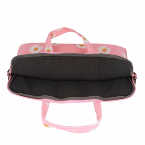 Wonder Briefcase kannettavan laukku 13-14 tuumaa vaaleanpunaiset päivänkakkarat