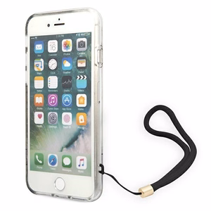 Guess GUOHCI8H4STW iPhone SE 2022 / SE 2020 / 7/ 8 brown/brown hardcase 4G Print Strap