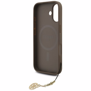 Guess 4G Charms Collection MagSafe Suojakuori iPhone 17:lle - ruskea