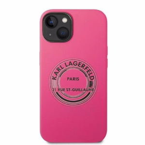Karl Lagerfeld KLHCP14MSRSGRCF iPhone 14 Plus 6.7 kovakuori vaaleanpunainen / vaaleanpunainen Silicone RSG