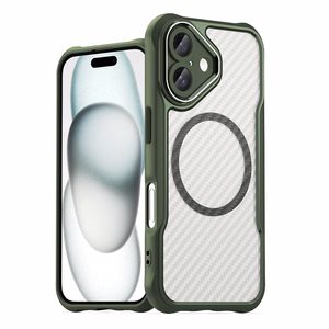 Leading Series MagSafe Silikoninen Suojakuori iPhone 16:lle - Vihreä