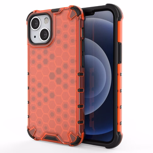 Honeycomb Asia panssari kansi TPU puskuri iPhone 13 mini punainen