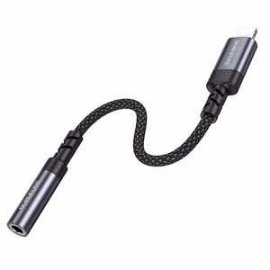 Borofone Adapter BV24 Graceful - Lightning to jack 3,5mm - grey