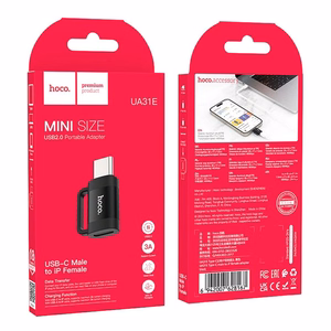 Sovitin Hoco (UA31E) USB-C - Lightning (OTG) musta