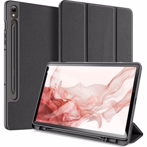 DUX DUCIS Suojakuori DOMO taitettava kynälokerolla Samsung Tab S9:lle - musta