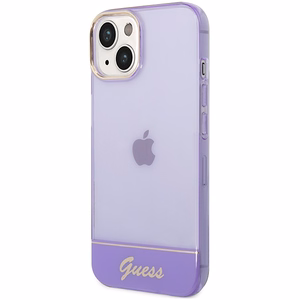 Guess GUHCP14MHGCOU iPhone 14 Plus 6.7 "violetti / violetti kovakotelo läpikuultava läpikuultava