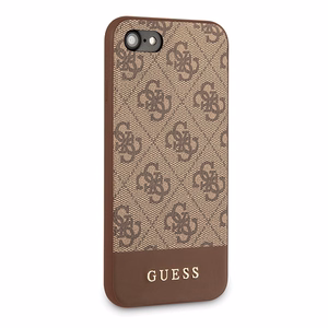Guess 4G Stripe Collection case for iPhone 7 / 8 / SE 2020 / SE 2022 - brown