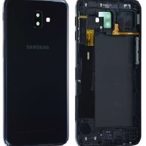 Takakansi Samsung J610 J6+ 2018 musta alkuperäinen (käytetty, Grade C)