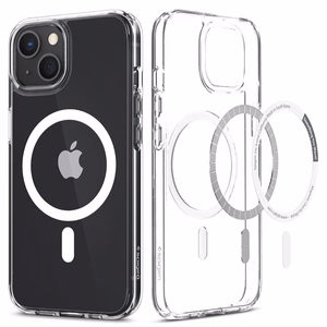 Spigen Ultra Hybrid Mag -kotelo MagSafella iPhone 13:lle - Valkoinen