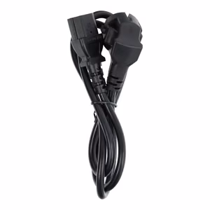 Virtakaapeli tietokoneelle PC / tulostimelle / monitorille 230V 16A 1 m musta