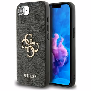 Guess 4G Big Logo suojakuori iPhone 16e - musta
