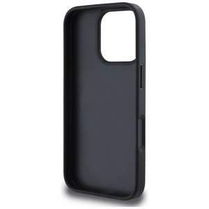 Guess Grained Roses Big 4G logo Suojakuori iPhone 16 Pro:lle - musta