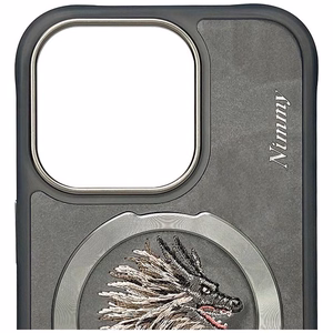 Nimmy Dragon MagSafe Suojakuori iPhone 16 Pro:lle - harmaa
