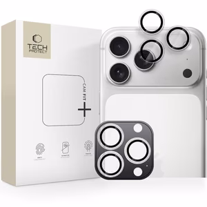 Tech-Protect Camring Fit+ Camera Cover for iPhone 14 Pro / Max / 15 Pro / Max / 16 Pro / Max / 17 Pro / Max - Clear