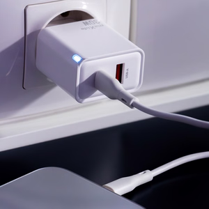 Maxlife MXTC-09-30AC GaN PD QC charger 1x USB-C 1x USB 30W white