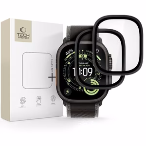 Tech-Protect 2-Pack Karkaistu Lasi Apple Watch Ultra 49mm - Musta