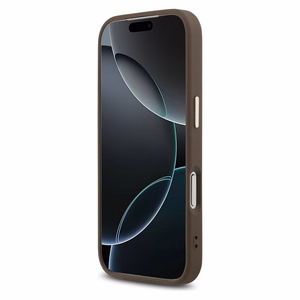 Guess 4G Big 4G Classic Logo -suojakuori iPhone 17 Pro - ruskea ja kulta