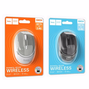 Wireless mouse Hoco 2,4G 1600 dpi GM34 gray white