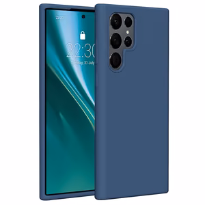 Etteri silikonikuori Samsung Galaxy S22 Ultra tummansininen