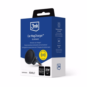 3mk Car MagCharger -magneettinen lataava autoteline ilmanvaihtoritilään