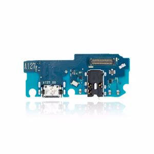 Latausliitin yhteensopiva Samsung A127 A12s:n kanssa flex-kaapelilla / hopea OEM