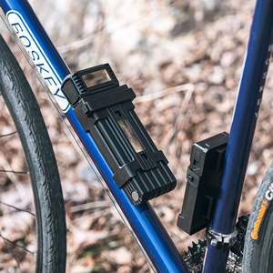 Rockbros LKXR2006 taitettava avaimellinen polkupyörän lukko – musta