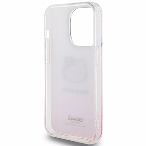 Hello Kitty IML Gradient Electrop Kitty Head suojakuori iPhone 13 Pro / 13:lle - vaaleanpunainen