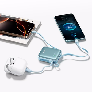 External battery POWER BANK Joyroom (JR-PBF27) 10000mAh (1xType-C; 22.5W) + type-C and lightning cable, gold