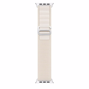 Dux Ducis GS nylon ranneke Apple Watch 42 / 44 / 45 / 49 mm:lle platina