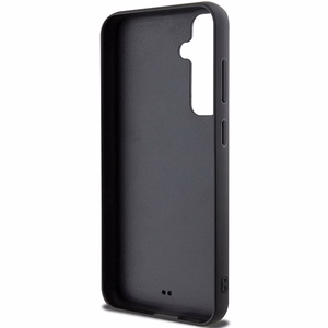 Guess Quilted Metal Logo kovakuori Samsung Galaxy S23 FE:lle - musta/musta