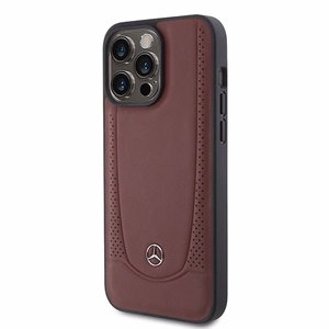 Mercedes MEHCP15LARMRE iPhone 15 Pro 6.1" punainen/punainen kovakotelo Leather Urban Bengale