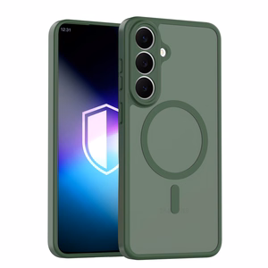 Samsung Galaxy S26 FE – 3mk Misty MagCase vihreä puhelimen suojakuori