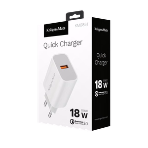 Kruger&Matz-verkkolaturi Quick Charge -toiminnolla