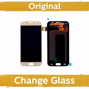 LCD-näyttö yhteensopiva Samsung G920 S6 kultainen (uudistettu: Kiina)