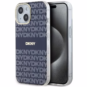 DKNY IML Mono ja Raita MagSafe Suojakuori iPhone 15 / 14 / 13:lle - sininen