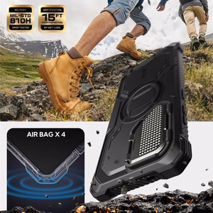 Supcase IBLSN Armorbox Mag Suojakuori Samsung Galaxy S25 Ultralle - musta