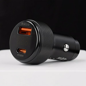 Blavec autolaturi BS-04B-C Volt - USB + Type C - QC 3.0 18W PD 30W ja Type C - Type C -kaapeli (CCBS04BCV-UCB) musta