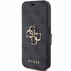 Guess 4G Metal Logo suojakuori iPhone 15 Pro:lle - harmaa